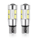 2 Pcs Power 10 LED Side Bulbs - Ivory White