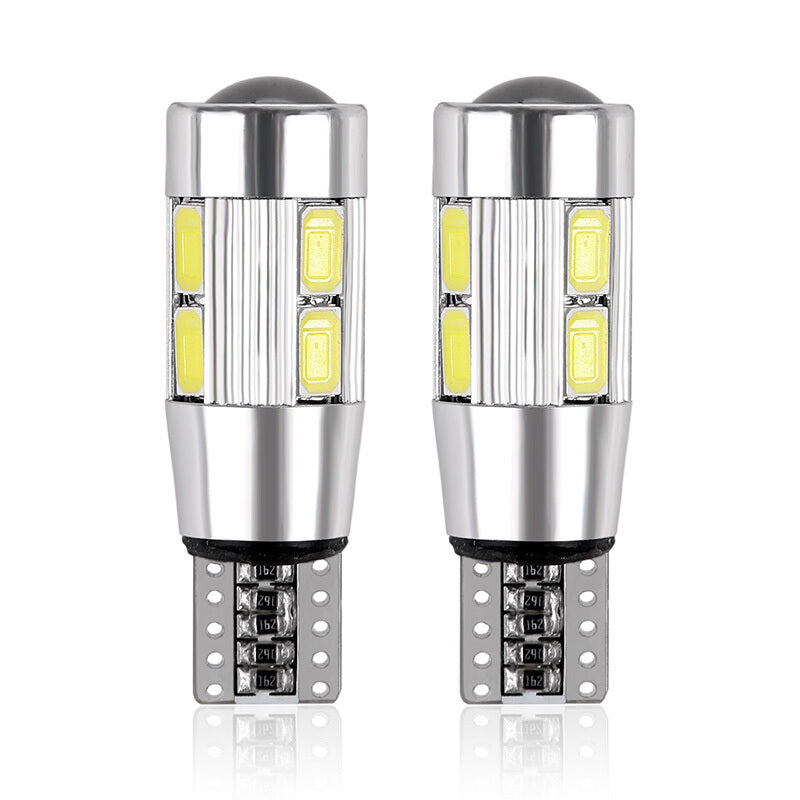 2 Pcs Power 10 LED Side Bulbs - Ivory White