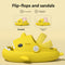 LKX-042601 Shark children's slippers, summer, outside, collision, cartoon, cute, non-slip, sandals, hole shoes