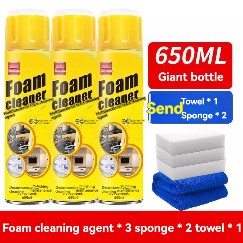 ABD-040902  Car Multifunctional Foam Cleaner Car Headliner Upholstery Seat Cleaner Powerful Decontamination Non-Trick Car Interior