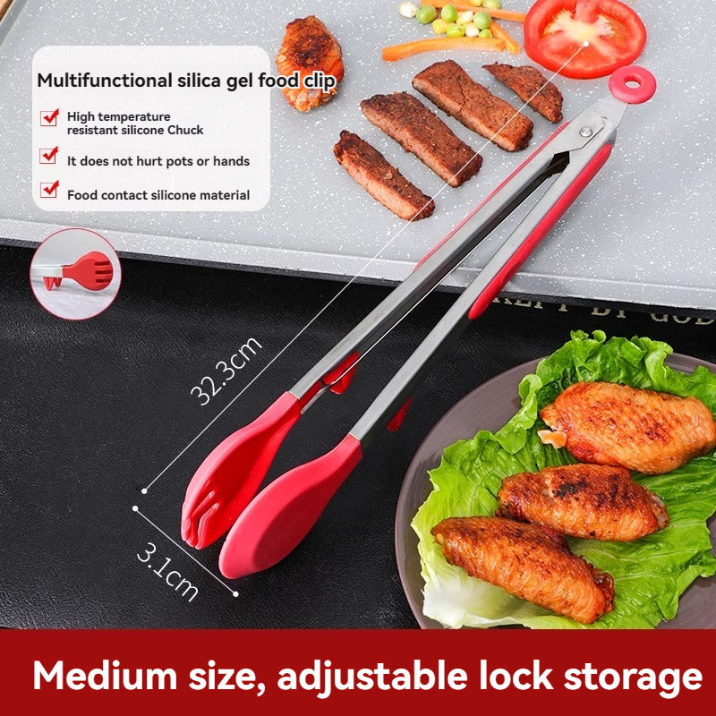 LH-2024-3-11-001 Food Clip, Silicone Clip, Grill Kitchen, Clip Spaghetti Magic, Household Multifunctional, Egg Clip Anti-Scald Bbq Clip