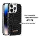 ABD-040501 For Apple 14promax Phone Case Python Pattern Iphone15-Pro-Max Fall Protection Case 13pro New 12pro Men's Luxury 15 Business Pm Premium Sense of Personality Tidal Case