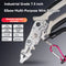 KT-15-25-011 Multi-Function (Elbow) Wire Stripping Pliers, Splitter Pliers, Stripping, Stripping, Crimping, Winding, Industrial Splitter, Wire Cutting, Wire Pipe Laying Special Pliers - 2 Pieces