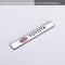 KT12-15-002 Personalized 3D Side Stickers, Trunk Stickers, Letter Fender Stickers, Metal Car Stickers, Body Modification Stickers - 2 Pieces