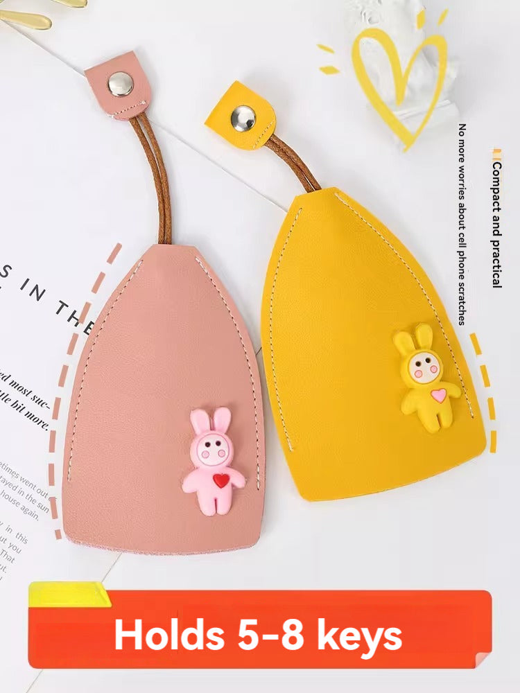 KT-12-26-011 Creative Pull-Out Key Bag, Cute Personality Female Large Capacity Car Key Bag, Universal Compact Mini Key Bag - 2 Pieces