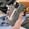 AB-042204 Titanium Gray iPhone 15 Pro Max Case: Heat Dissipation, Metallic Texture, All-Inclusive Protection