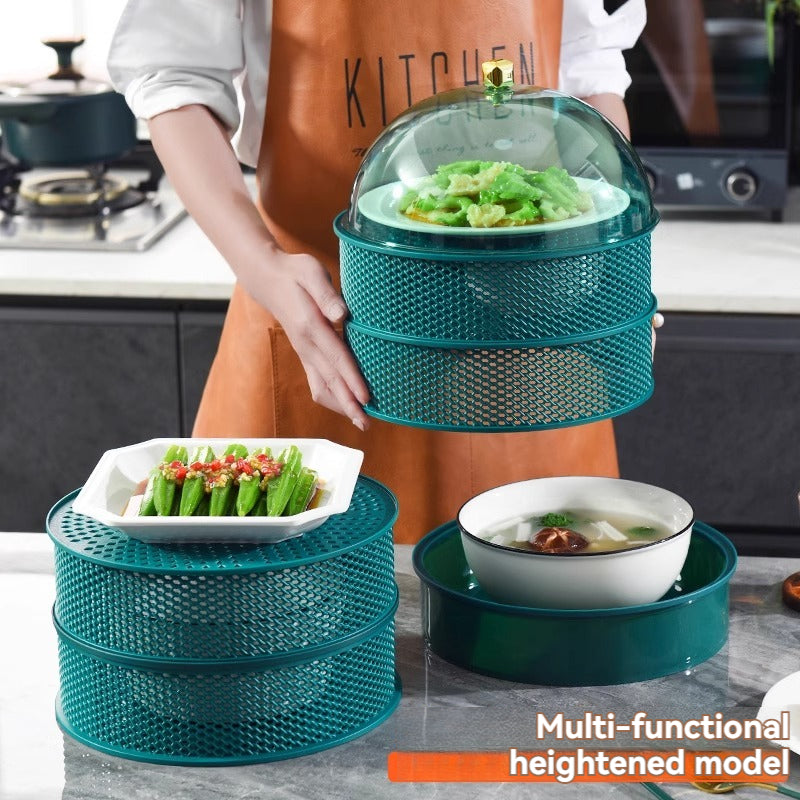 KT-1-10-01 Multi-Tiered Home Storage Solution for Leftovers – Table Organizer with Hollowed Cover, Unveiling the 2024 Edition