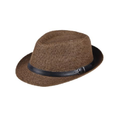 Fashion Women Men Hat Fedora Trilby Cap Straw Beach Sunhat with Belt Unisex Black