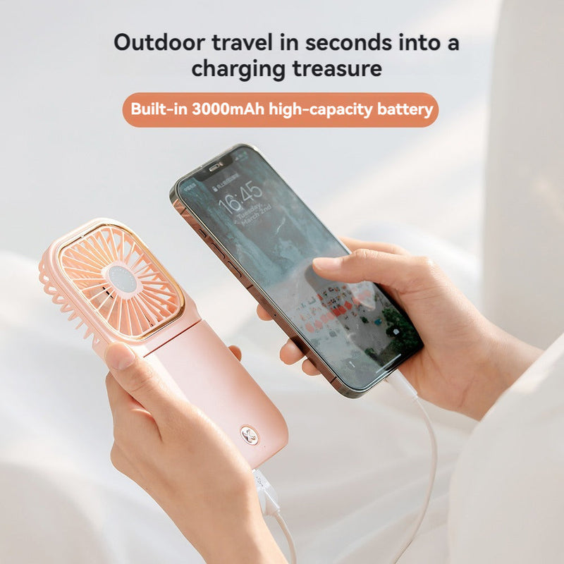 LHB-040801 Mini Foldable Hanging Neck Charging Treasure Cooling Fan