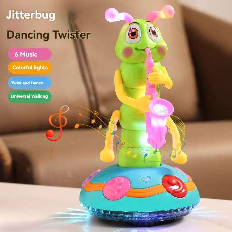 ABD-042601 Children's Twisted Insect Saxophone Toys Electric Will Sing and Dance Caterpillar 1 Years Old 3 Boys and Girls Baby Toys