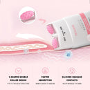 2 in 1 Roller Massage Neck Firming Cream - Pink