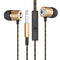 3.5mm Premium Wired Bass Earphones - Gold