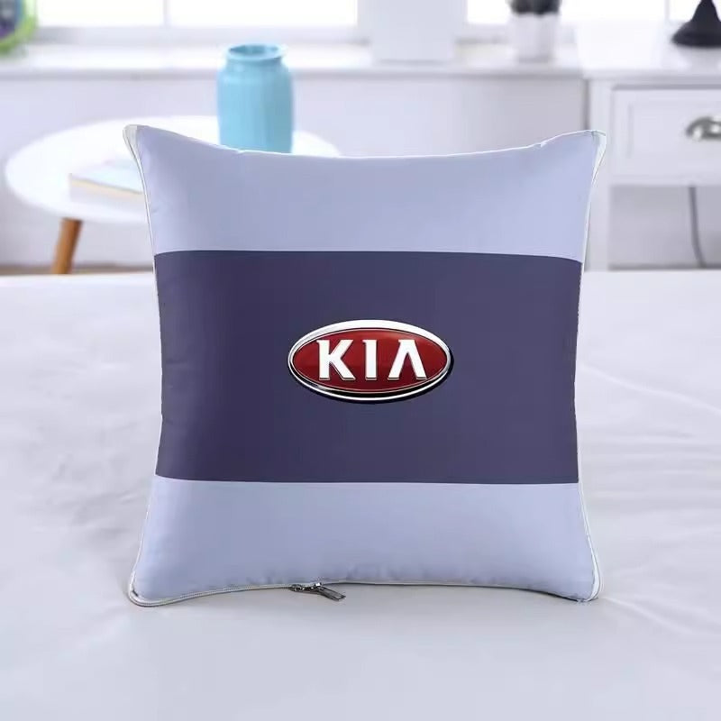 XJK-042511 Folding Pillow, Quilt Dual-Use, 2-in-1, Car Carrier Pillow Quilt, Office Nap Blanket, Cushions - 2 Pieces