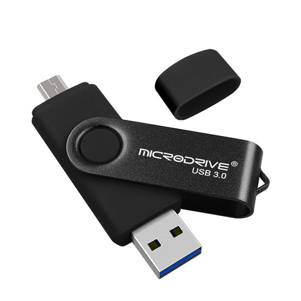 محرك أقراص فلاش USB 3.0 عالي الجودة سعة 32 جيجا بايت - أسود