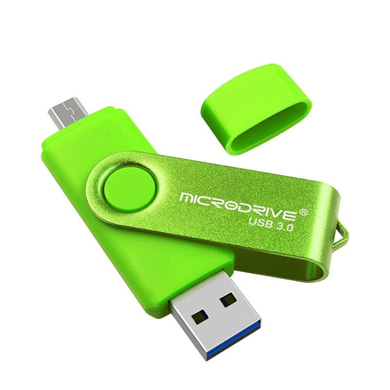 محرك أقراص فلاش USB 3.0 عالي الجودة سعة 32 جيجا بايت - أخضر