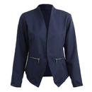 Autumn Spring Business Suit Women Blazer Coat Outwear Long Sleeves High-Low Hem Elegant Jacket