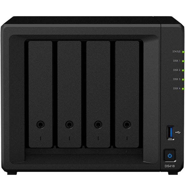 DS418 Premium 4 NAS Network Storage Server - Black