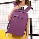 Premium Anti Theft Backpack with USB Port - Purple