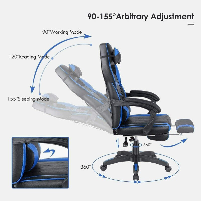 360 Degree High Quality Gaming Chair - Blue