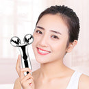 3D Roller Skin Care Face Massager - Silver