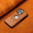 LHB-040103 For Apple 15promax Magnetic Bracket Case,high-Grade Business Leather Case,iphone 14 Drop Protection Case