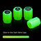 KT-1110-001 Creative Glow-in-the-Dark Car Tire Valve - 3 Pack/12 Pieces