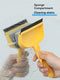 KT-1-10-02 Crystal Clean Duo: Dual-Action Glass Cleaning Brush for Home and Bathroom