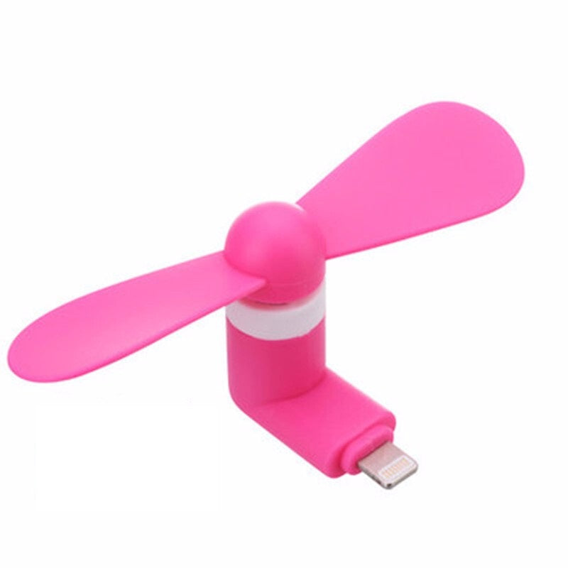 Fashion Premium Mobile Small Fan - Magenta