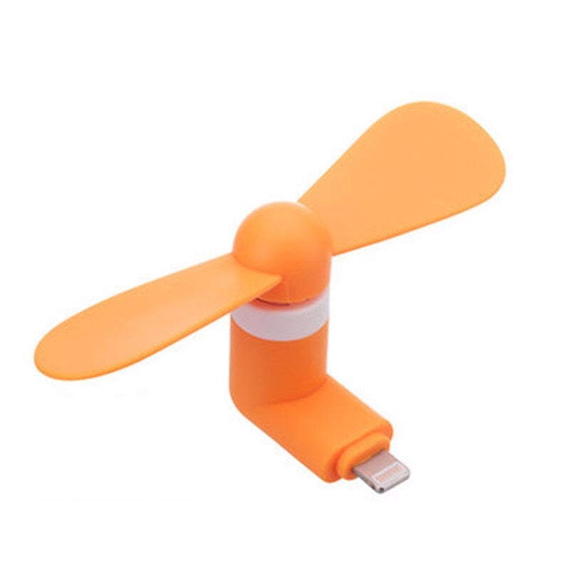 Fashion Premium Mobile Small Fan - Orange