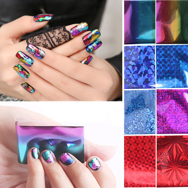 48 Pcs. Flower 3D Nail Art Stickers - Multicolor