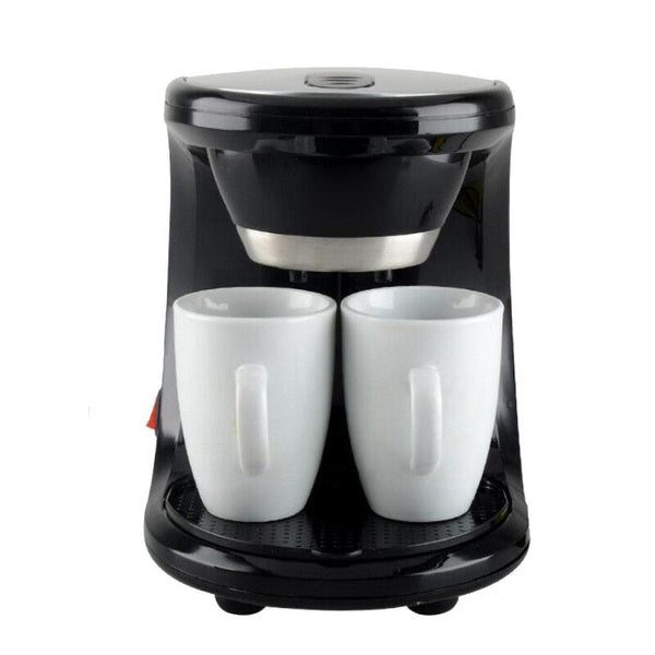 Household Steam Drip Coffee Machine - Black