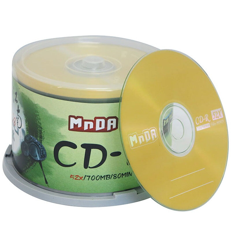 Ming Premium CD-R 52 50 PCS Blank Cds - Gold