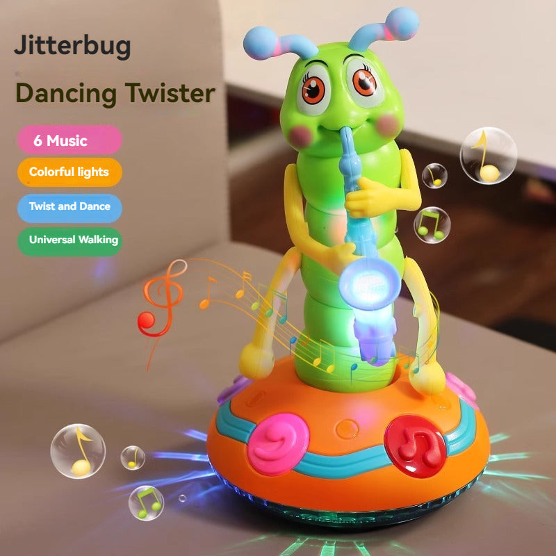 ABD-042601 Children's Twisted Insect Saxophone Toys Electric Will Sing and Dance Caterpillar 1 Years Old 3 Boys and Girls Baby Toys