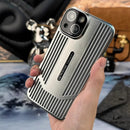 AB-042204 Titanium Gray iPhone 15 Pro Max Case: Heat Dissipation, Metallic Texture, All-Inclusive Protection