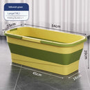 KT-12-19-008 Foldable Mop Bucket, Rectangular Mop Bucket, Flat Mop Squeeze Bucket, Single Bucket Drainage Basin - 2 Pieces