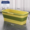 KT-12-19-008 Foldable Mop Bucket, Rectangular Mop Bucket, Flat Mop Squeeze Bucket, Single Bucket Drainage Basin - 2 Pieces