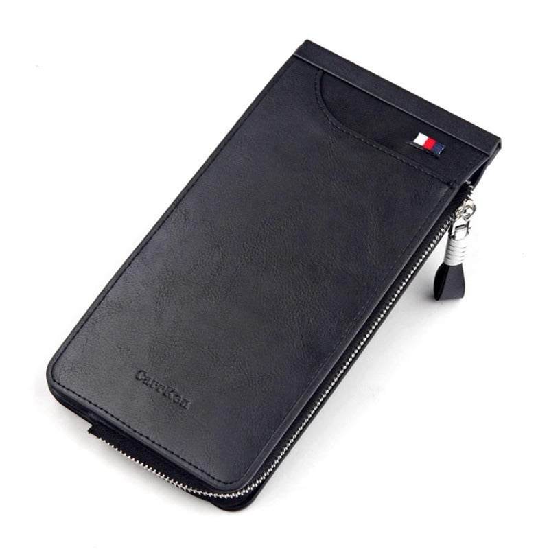 KT-481 Men's Bank Card Case, Large Capacity Multi-Card Bank Card Holder, Women's Ultra-Thin High-Grade Card Holder, Long Zipper Wallet