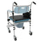 4 in 1 Commode Multi-functional Wheel Chair - Black