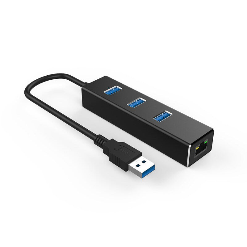 موزع USB 3.0 ممتاز 4 في 1 - أسود