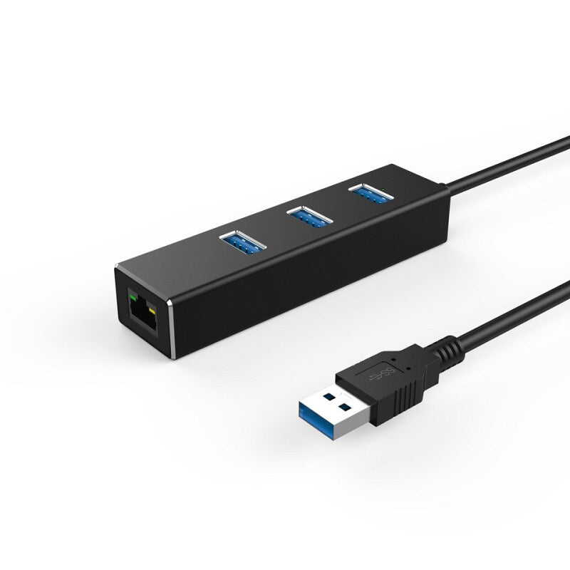 موزع USB 3.0 ممتاز 4 في 1 - أسود