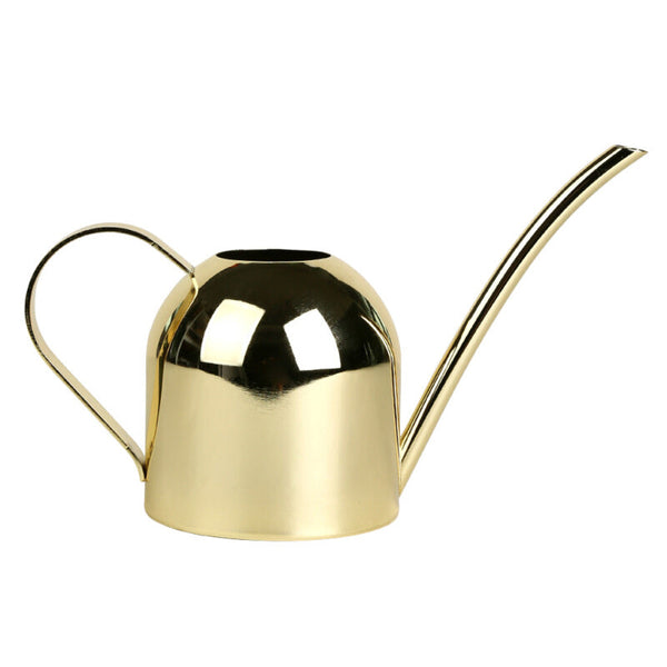 500ML Stainless Steel Long Mouth Watering Pot Green Plant Watering Can Gardening Tool Kettle,Gold