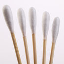 50 Pcs. Bamboo Stick Medical Cotton Swabs - White