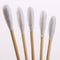 50 Pcs. Bamboo Stick Medical Cotton Swabs - White