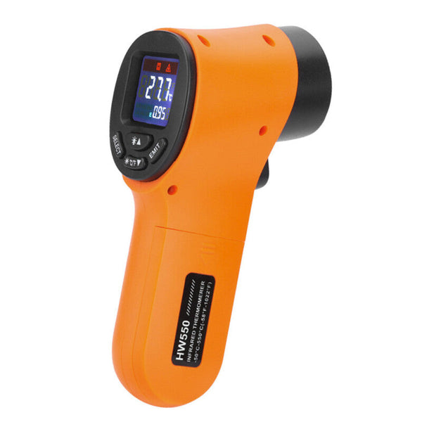 50~550° C Portable Non-contact Infrared Thermometer - Orange