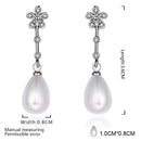 E048 Mixed order brilliant tiny artificial pearl earrings