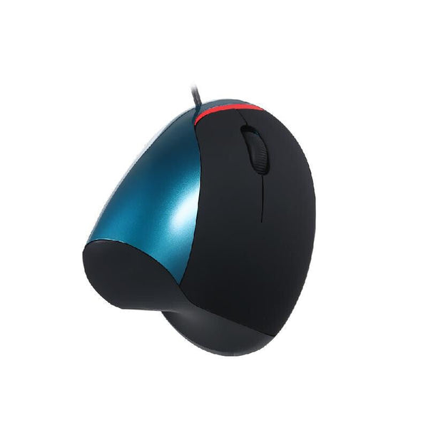 5 Button Premium USB Ergonomic Wired Mouse - Blue