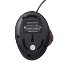 5 Button Premium USB Ergonomic Wired Mouse - Black