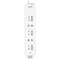 5 Position Premium 2m Surge Protector - White