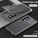 XJK-041803  Samsung S23ultra Cell Phone Case,New Product,Metal Bezel,Aluminium Alloy,Heat Dissipation,Lens Wrap,Anti-Drop,Ultra Slim,Frosted