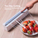 KT-12-28-2  Cling Film Cutter, Magnetic Wall-Mountable Two-Way Slide Cutter, Tinfoil Cutter